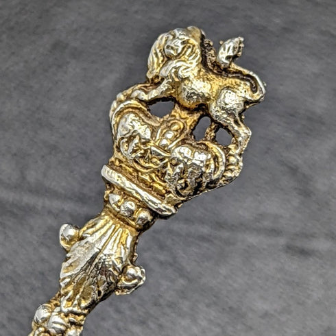 1937 British Vintage Sterling Silver (925 Silver) George VI Coronation Spoon Pair Barnard & Sons